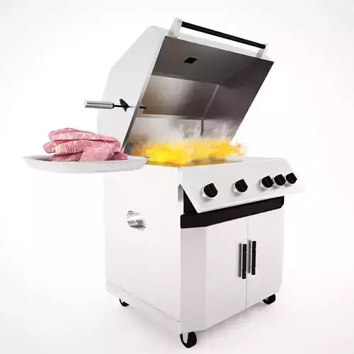 BBQ 3d Complete Model 3D model