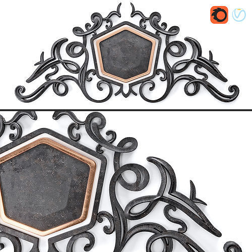 Decor Lepnina Granat  3D model