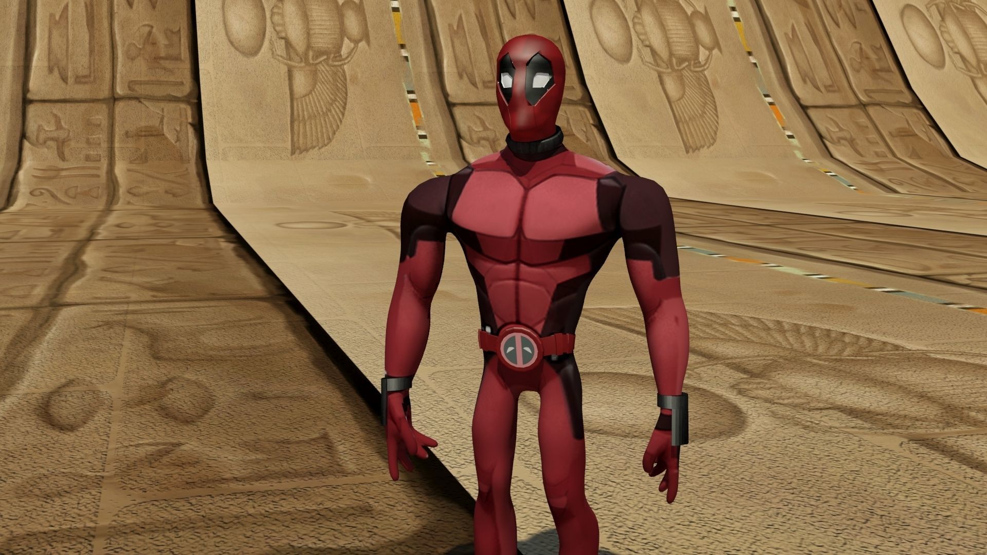 Deadpool Stylized  3D print model_2