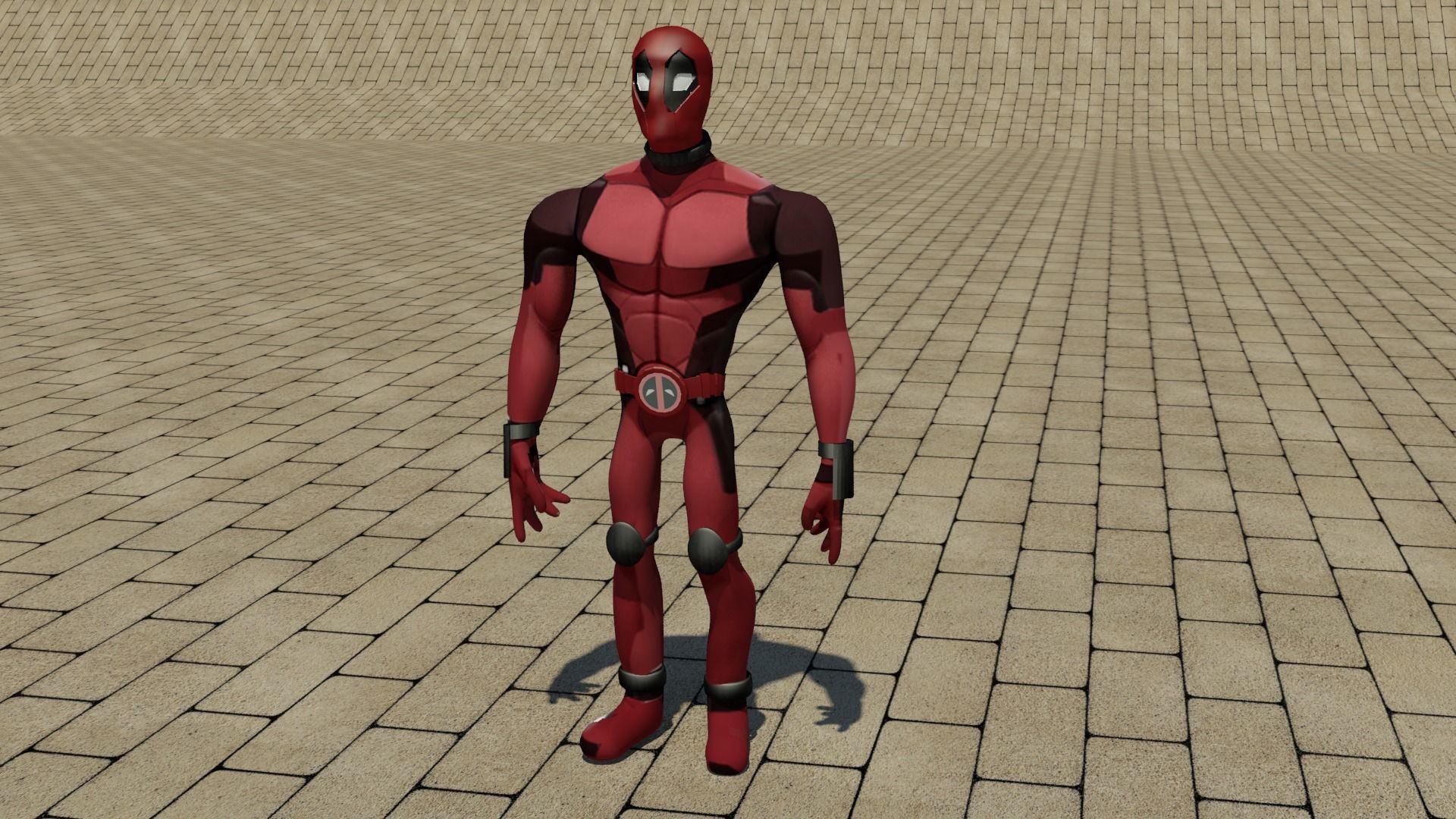 Deadpool Stylized  3D print model_8