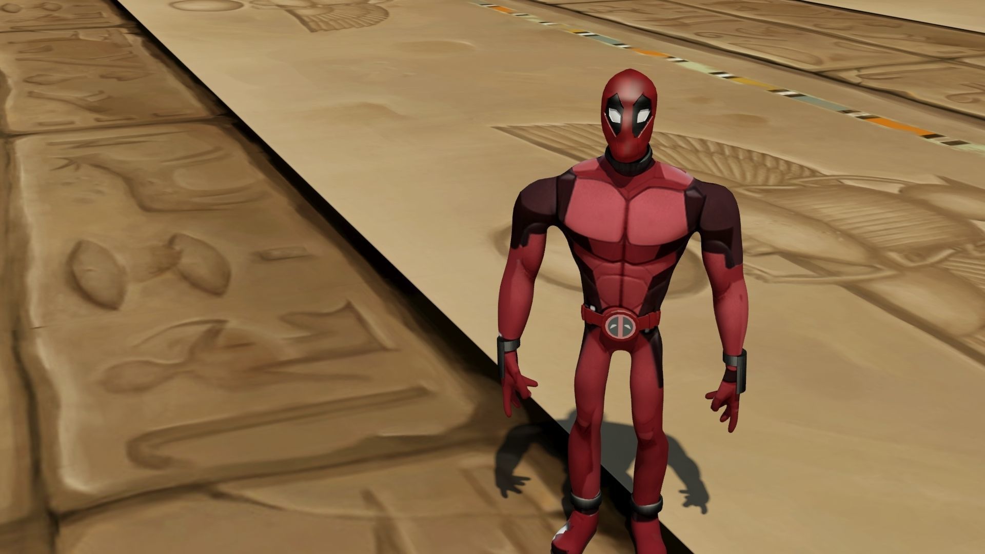 Deadpool Stylized  3D print model_3