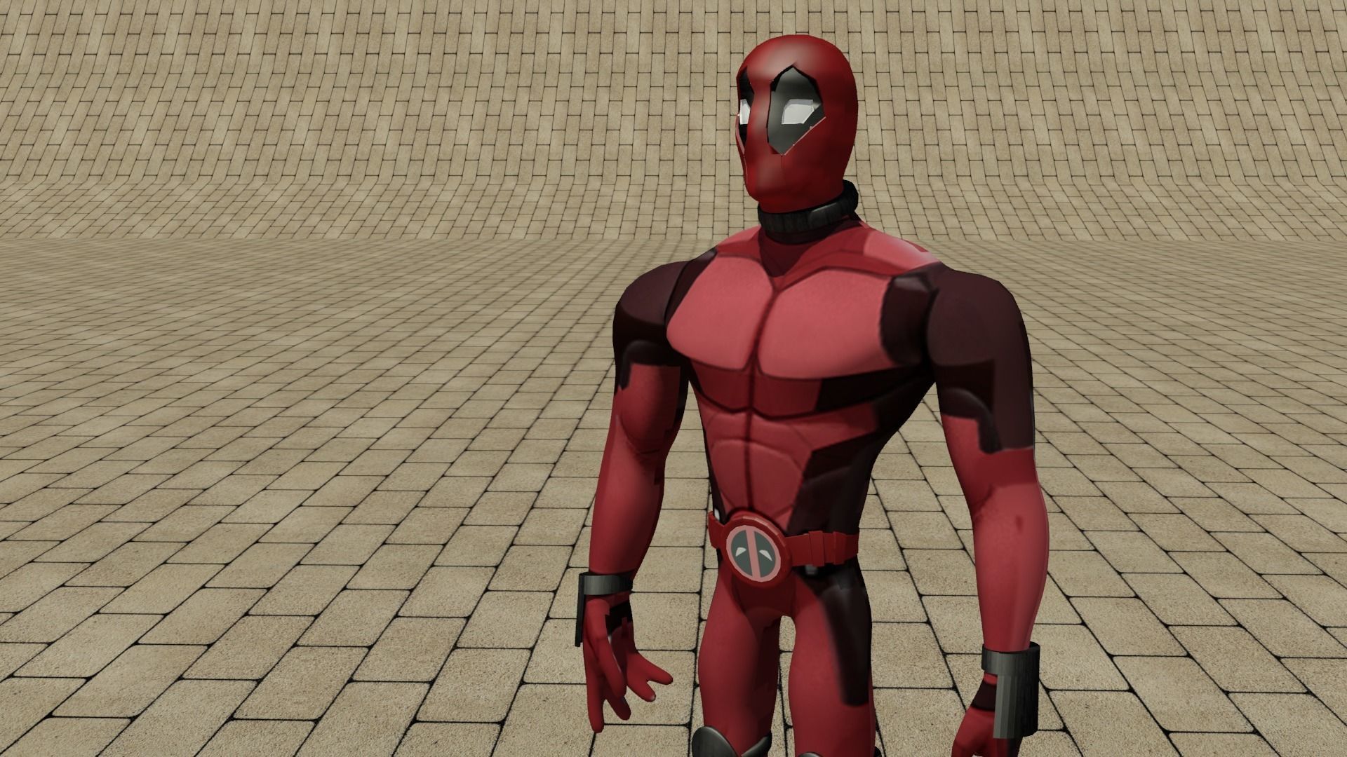 Deadpool Stylized  3D print model_7