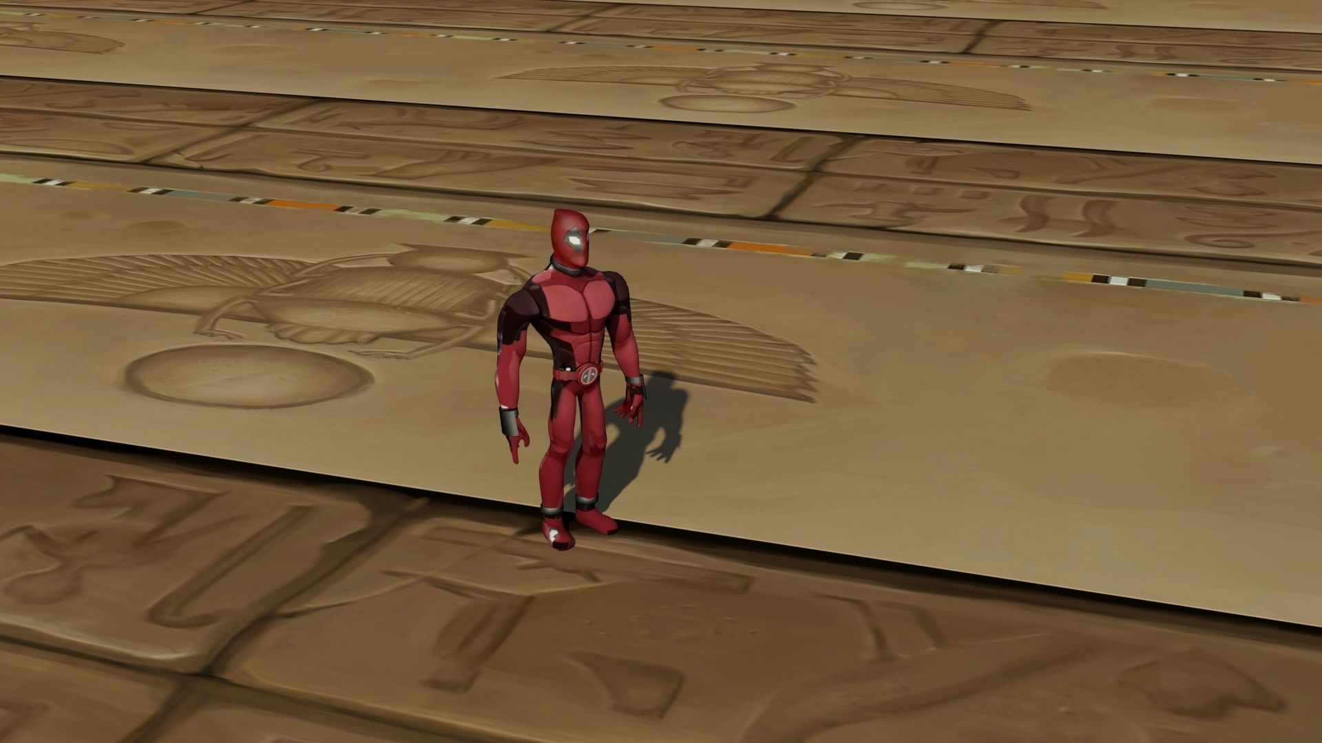 Deadpool Stylized  3D print model_9