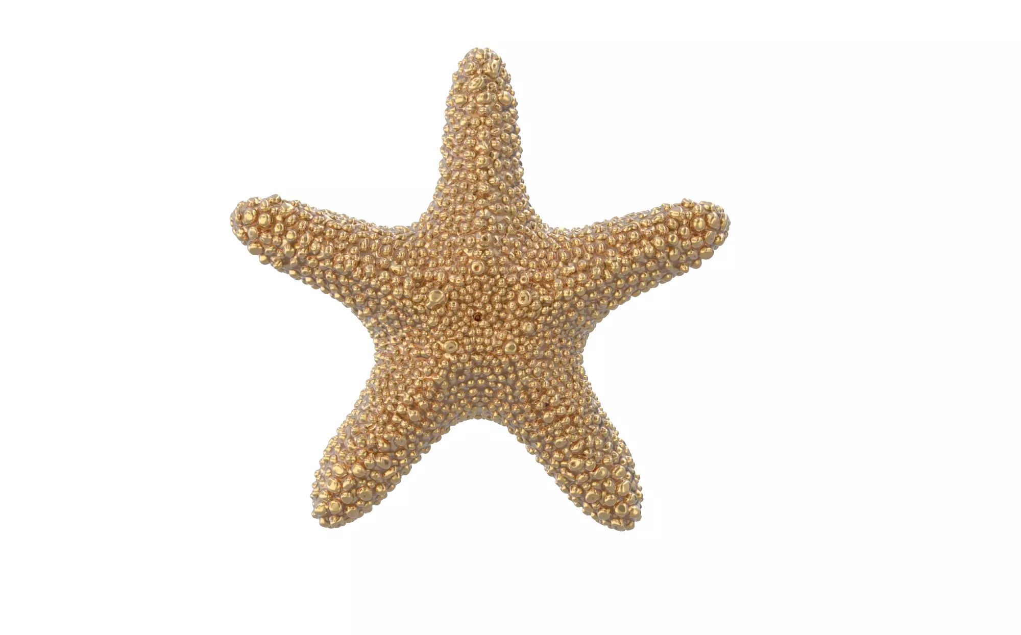 starfish pendant 3D model 3D print model_0