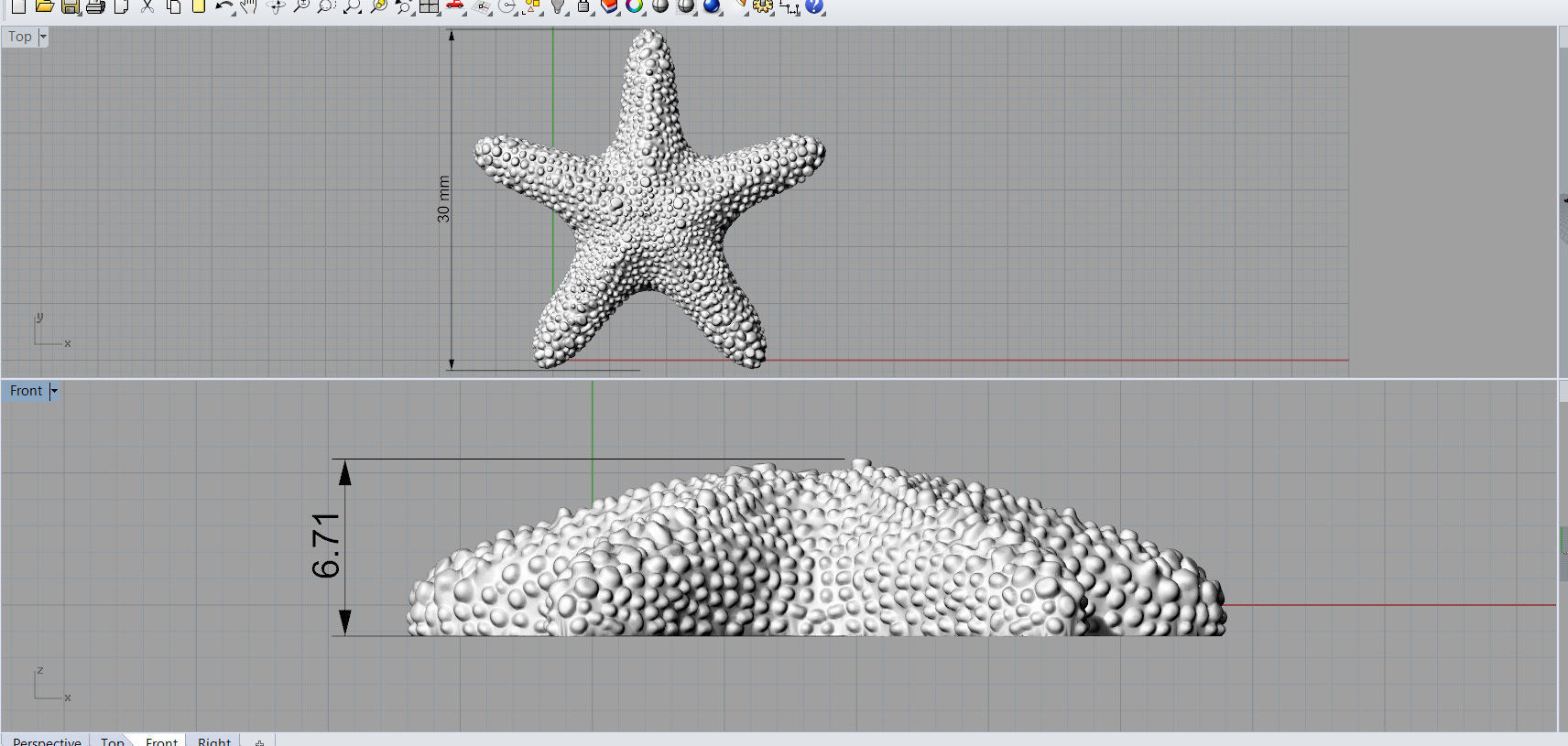 starfish pendant 3D model 3D print model_3