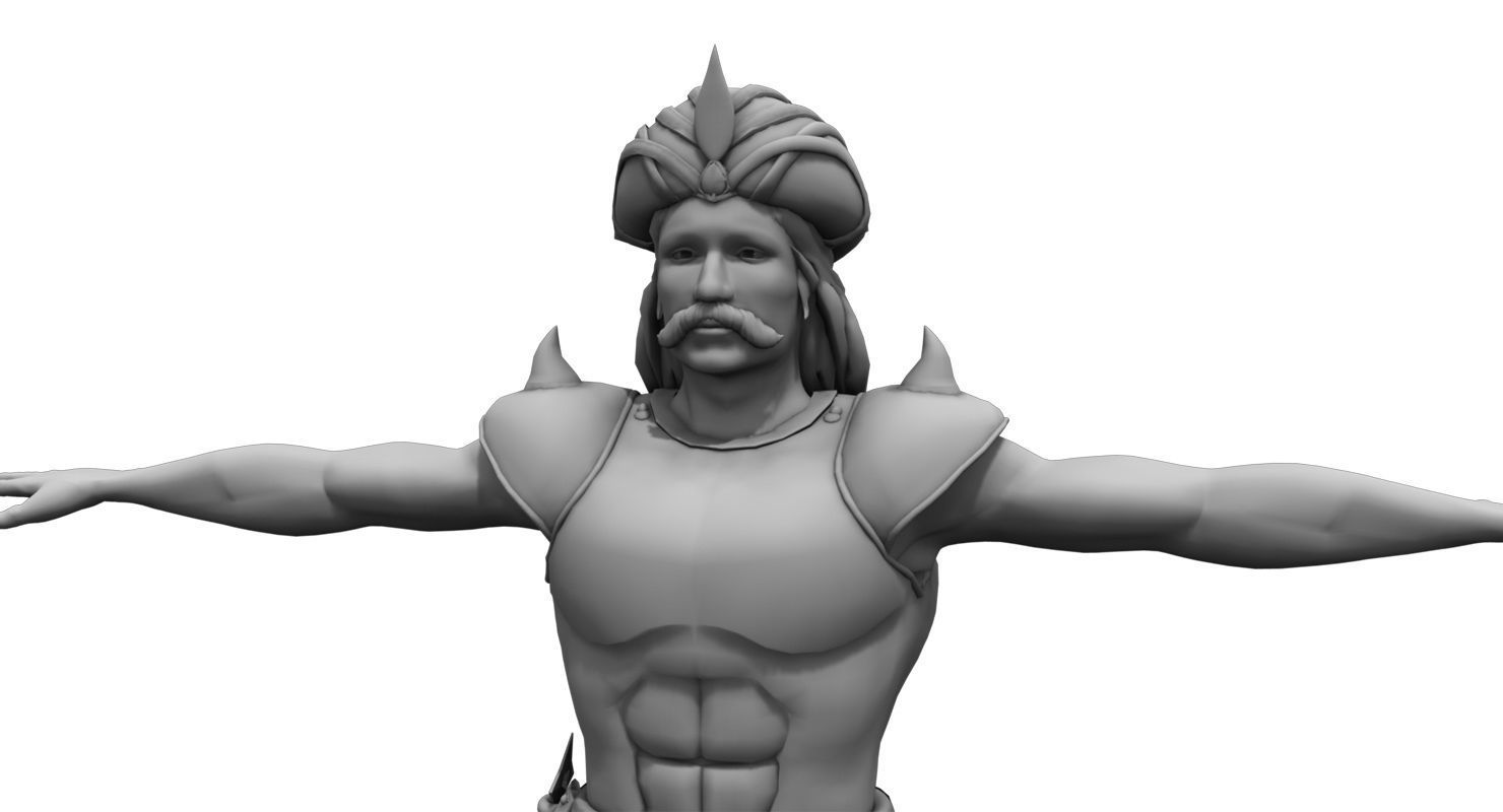 historical spartan soldier 3d model 3D model_4