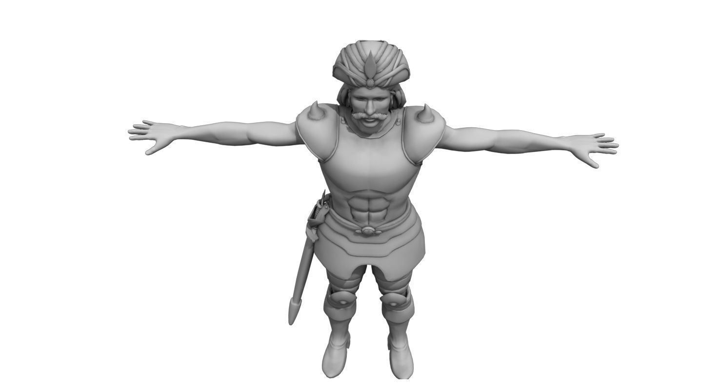 historical spartan soldier 3d model 3D model_6