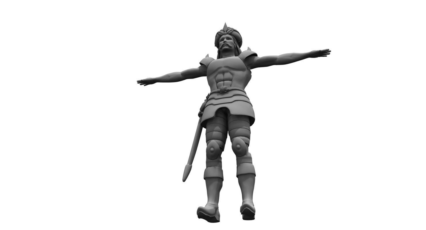 historical spartan soldier 3d model 3D model_5