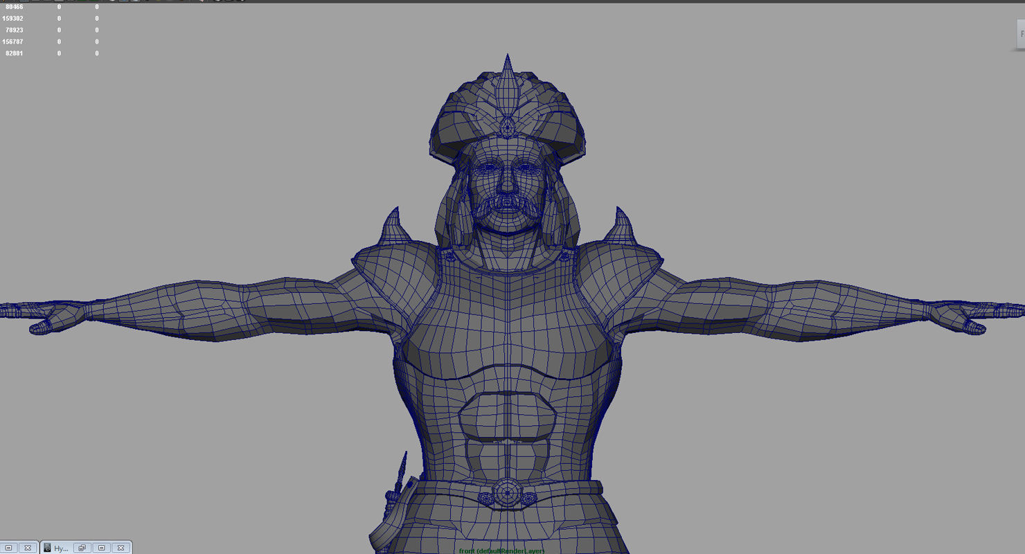 historical spartan soldier 3d model 3D model_9
