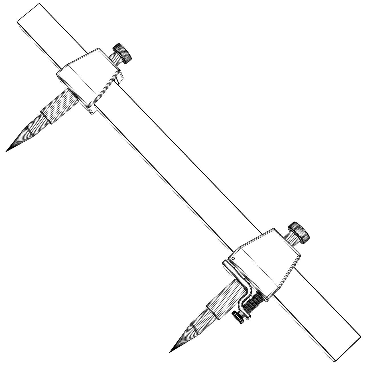 Beam Compass 3D model_4