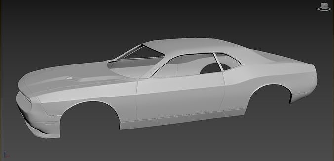 Dodge Challenger 2008 Body for print 3D print model 2