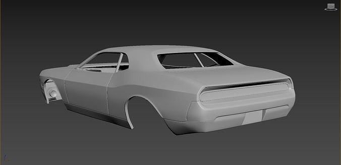 Dodge Challenger 2008 Body for print 3D print model 3