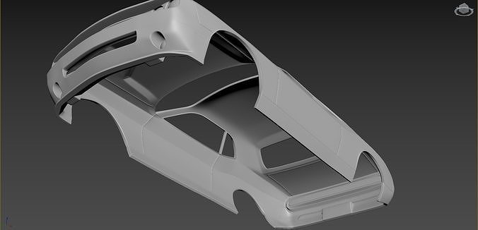 Dodge Challenger 2008 Body for print 3D print model 7
