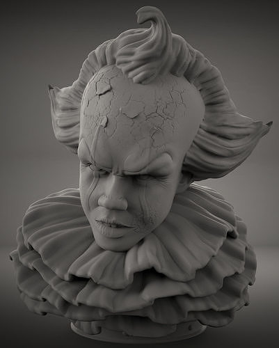 3D Printable Pennywise Bust  3D print model