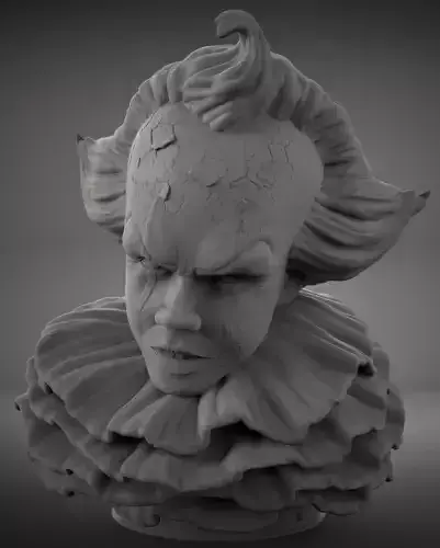 3D Printable Pennywise Bust 
