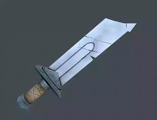 Stylized Lowpoly Fantasy Sword 3