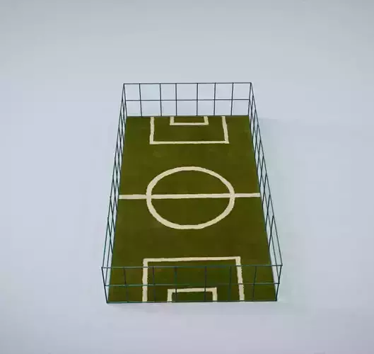 Mini Football Court Low-poly 3D model