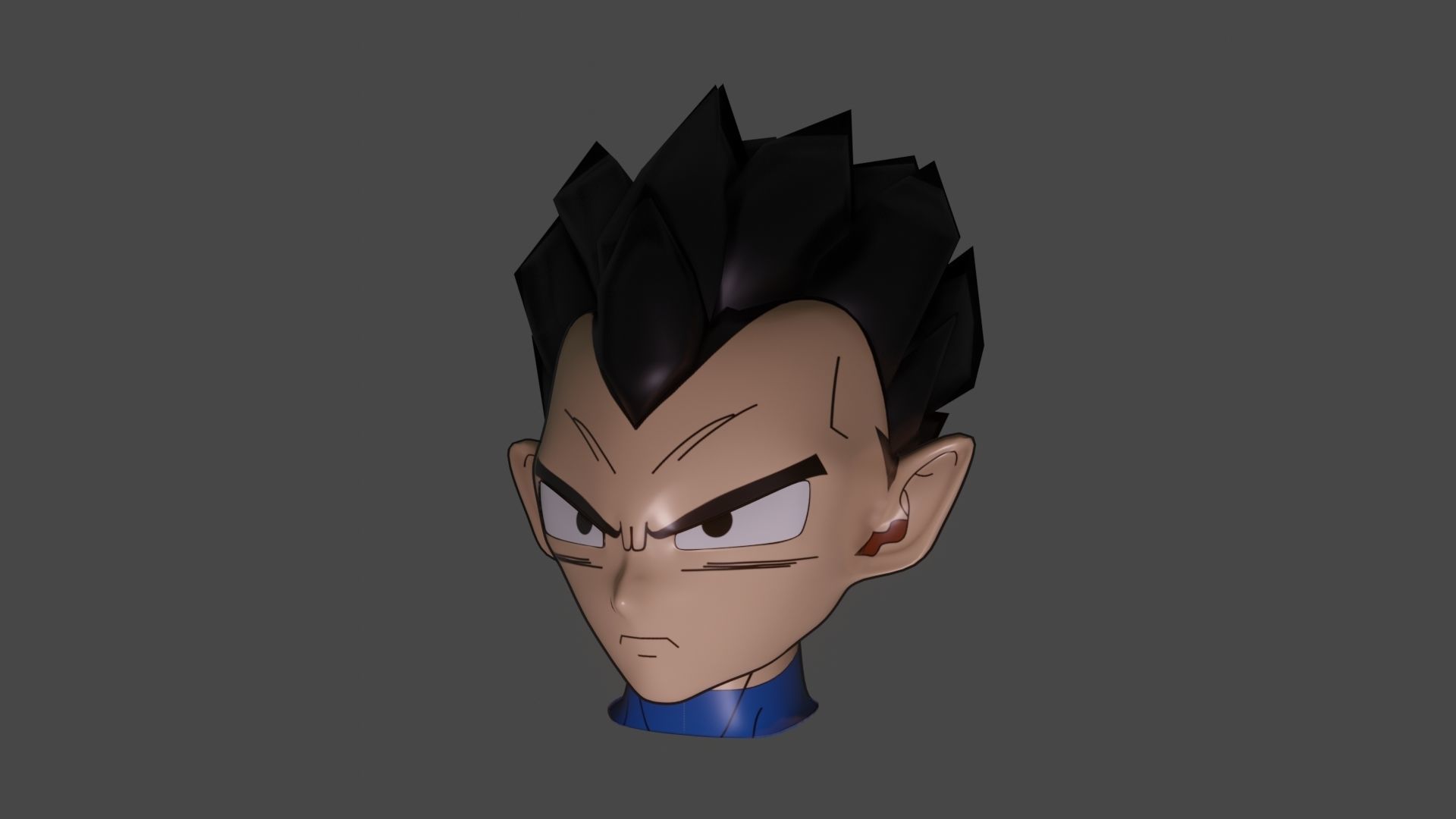 Dragon Ball Super - Vegeta SSG Transformation in Blender Free 3D model_2