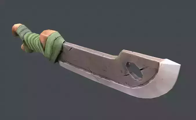 Stylized Lowpoly Fantasy Sword 4