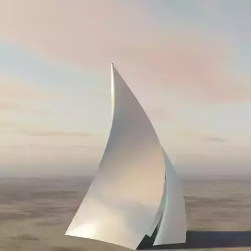 Chrome Pyramid 3D model