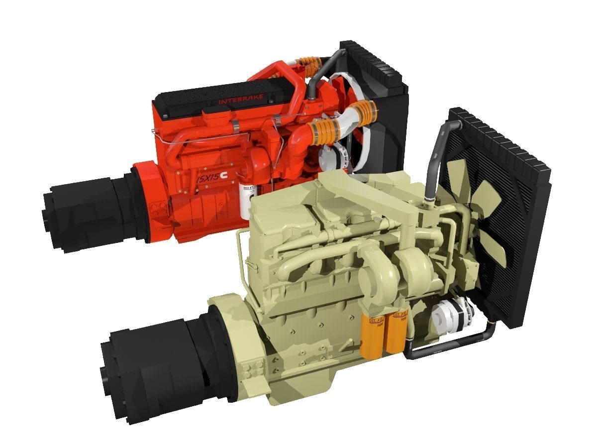 Diesel Engines 3D model_1