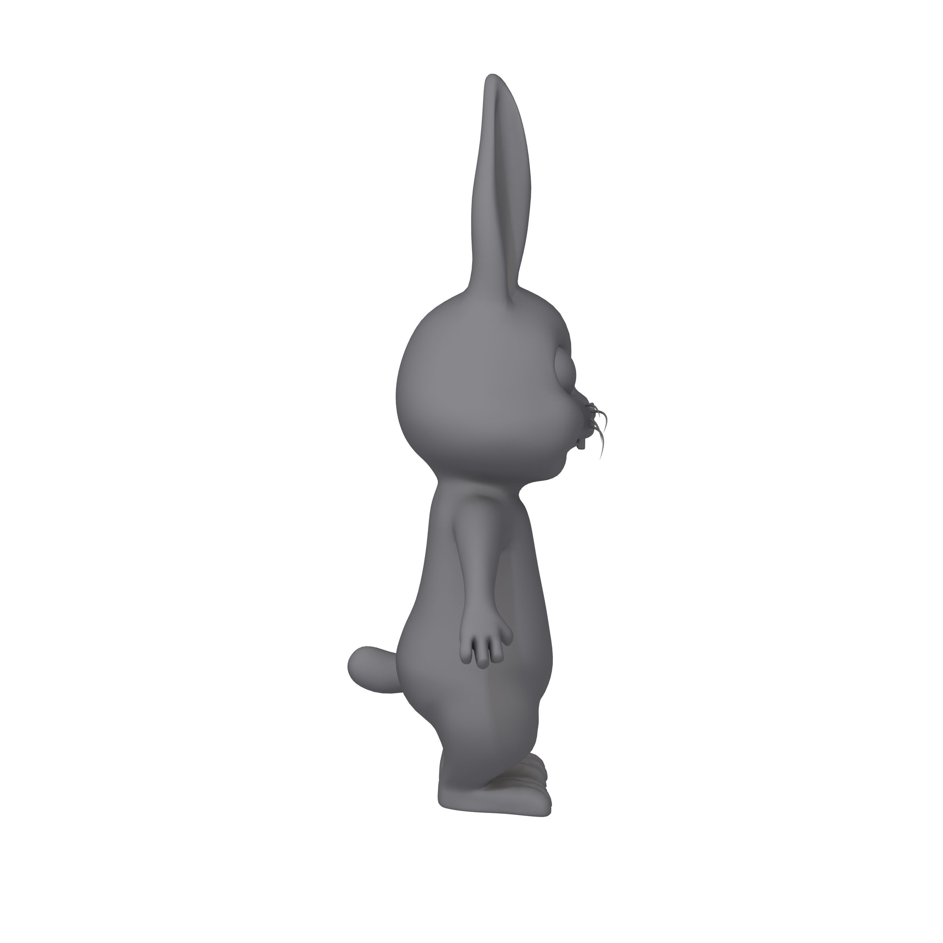 Rabbit cartoon 3D model_9