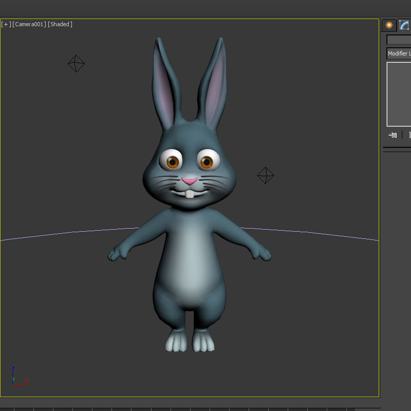 Rabbit cartoon 3D model_20