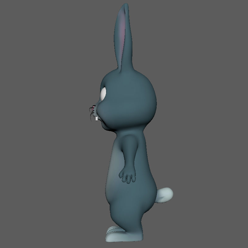 Rabbit cartoon 3D model_12