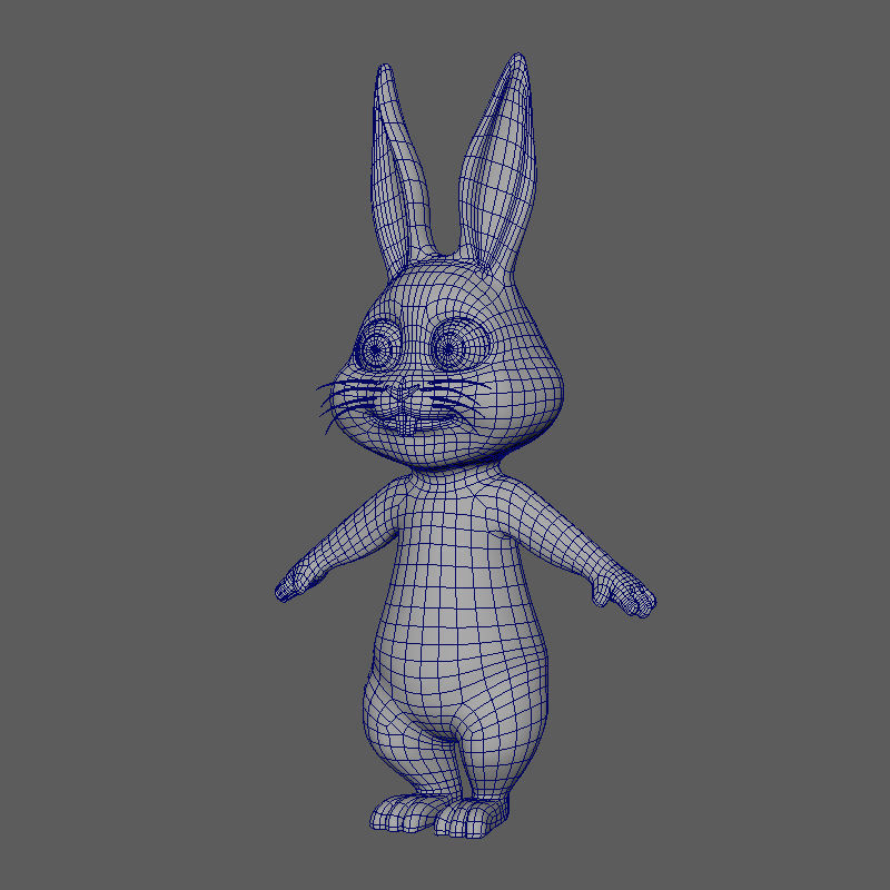 Rabbit cartoon 3D model_18