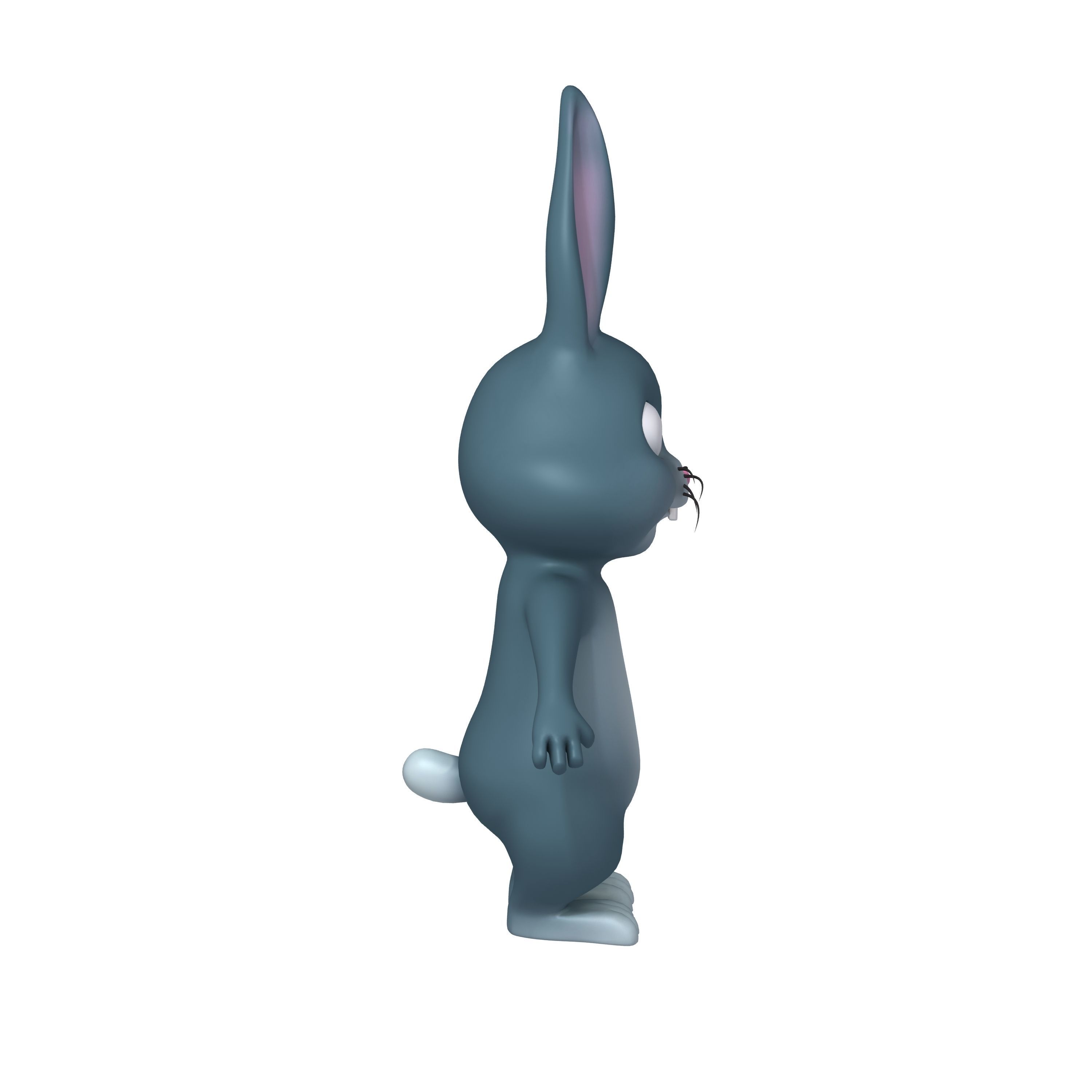 Rabbit cartoon 3D model_3