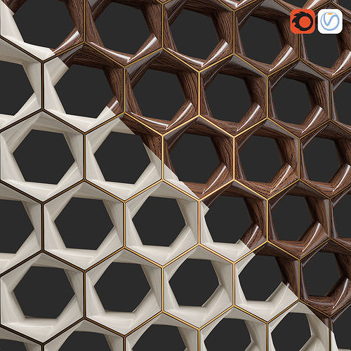  Zaha hadid hexagon 3D model