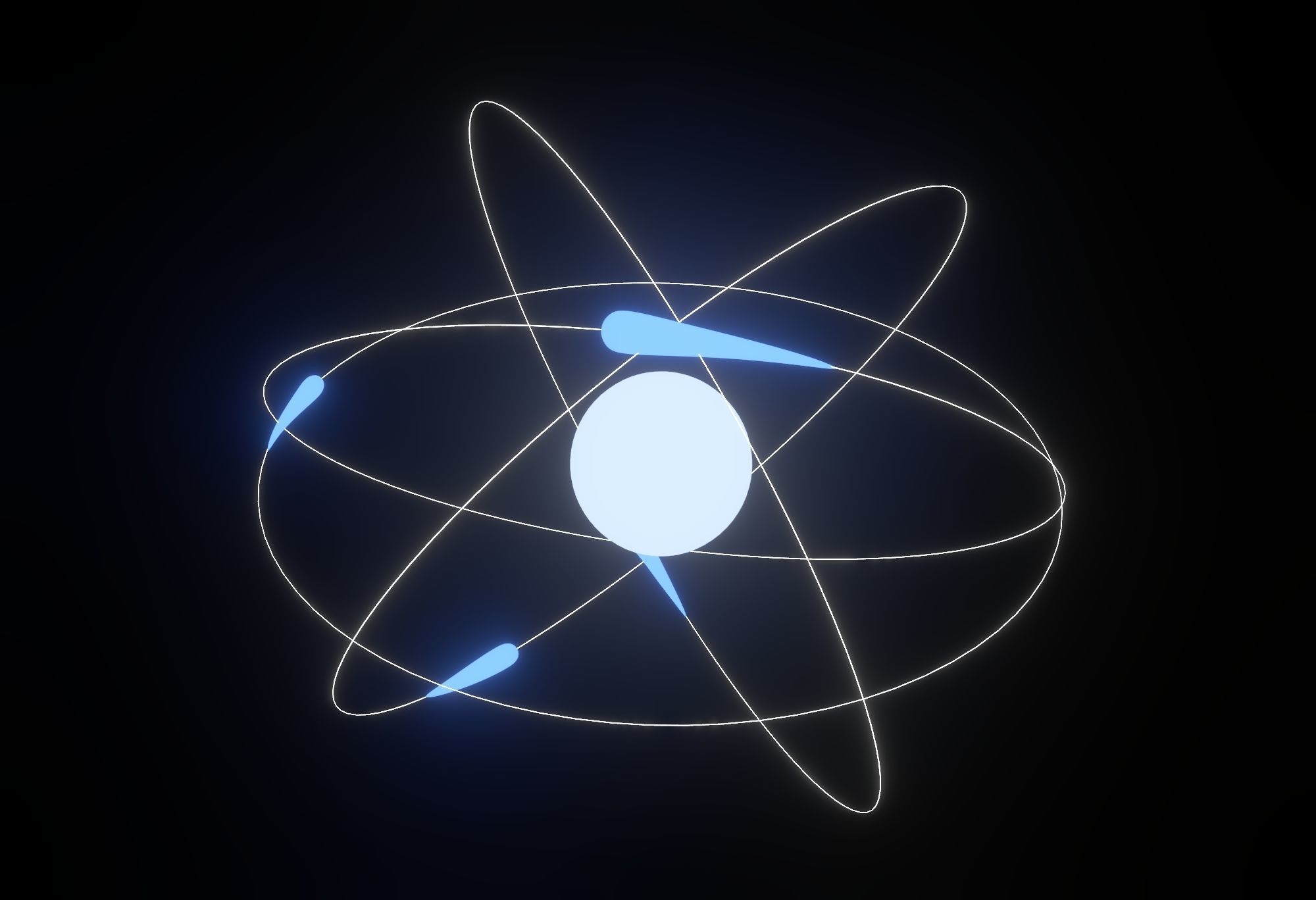 Animated atom 3D model_3
