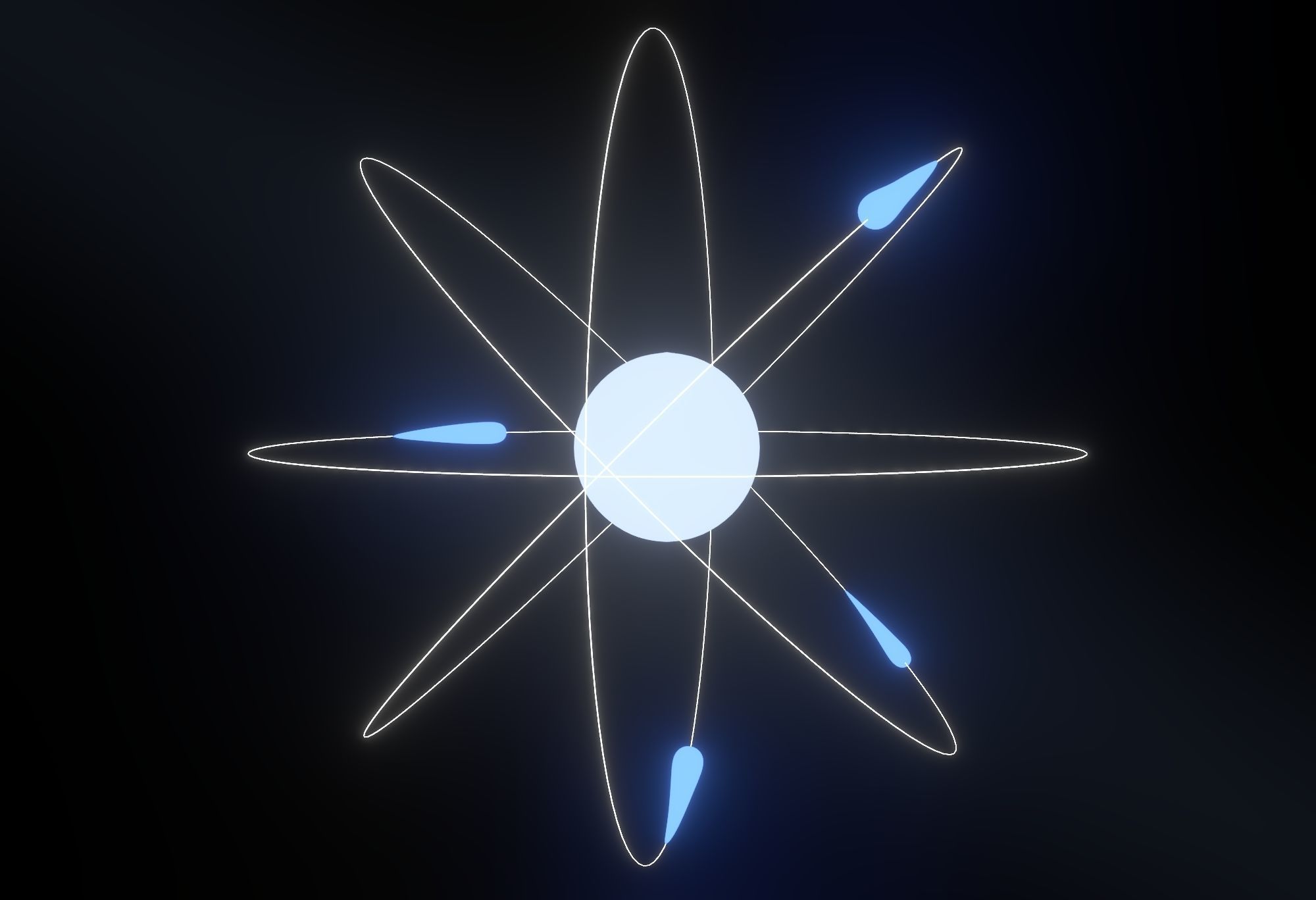 Animated atom 3D model_4