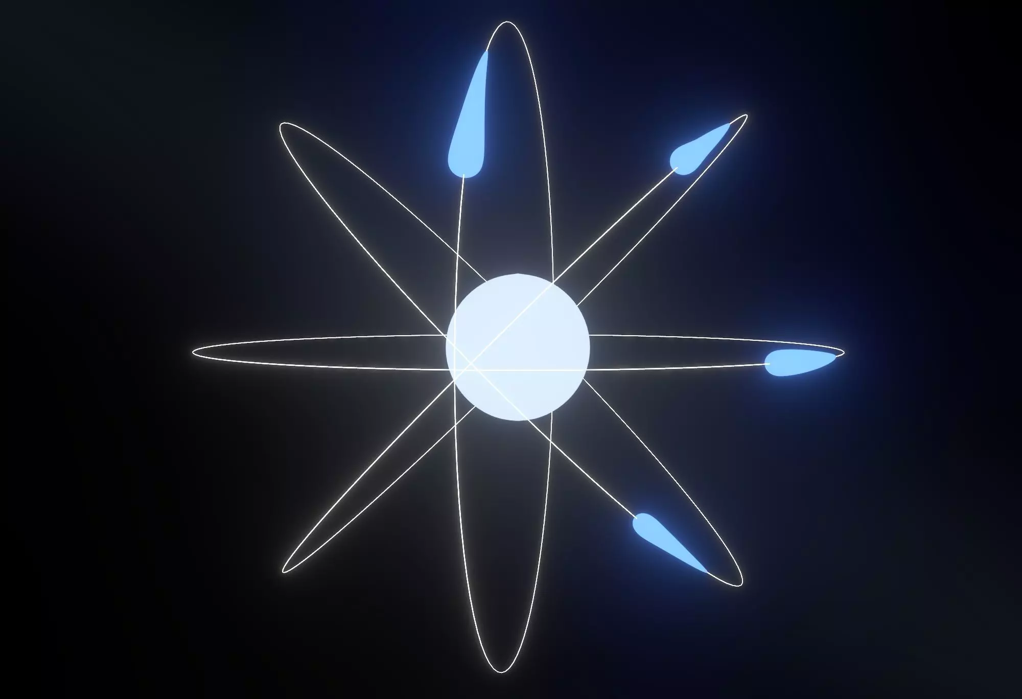 Animated atom 3D model_0