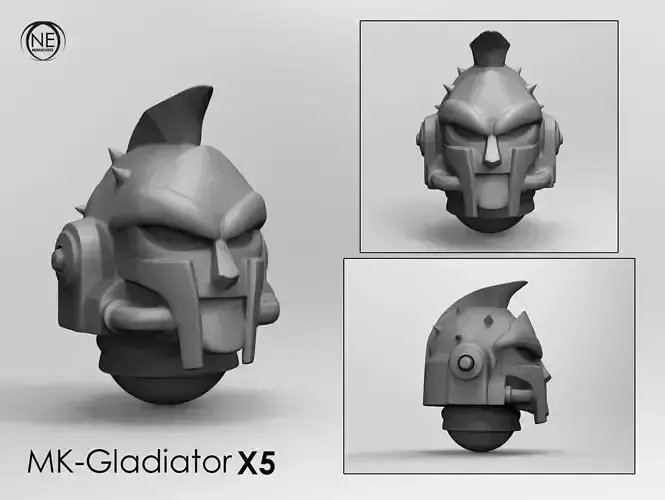 space gladiator printable helmet