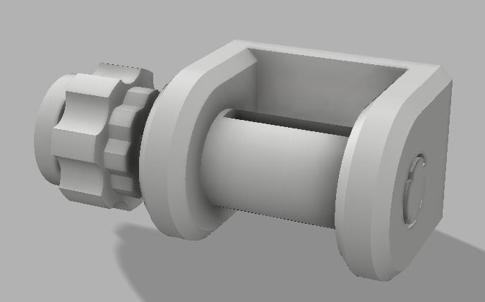 Winch strap 3D print model_1
