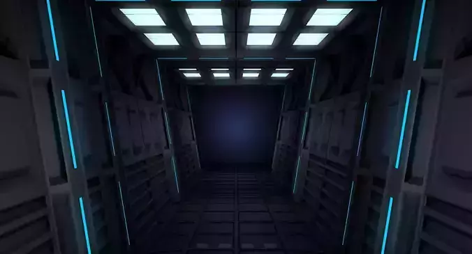 Sci Fi Interior Free 3D model