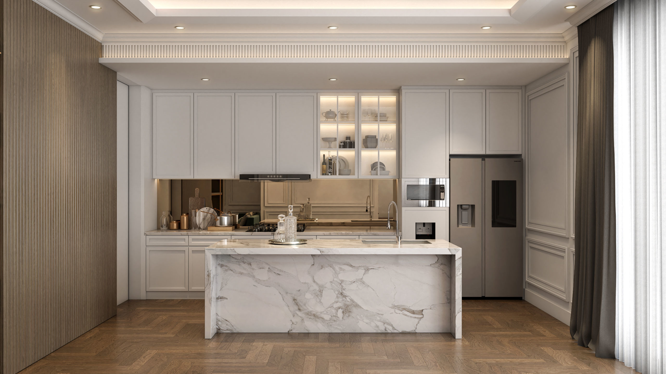 Interior Scene - Living Dining Kitchen 3D model_15