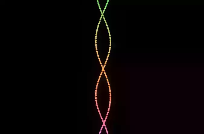 Animated DNA 3D model