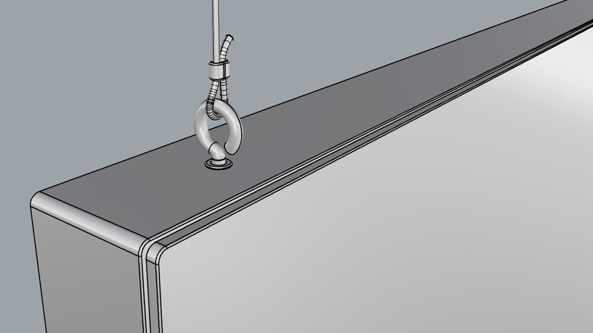 Digital Panel Horizontal 43 Inch 3D model_14