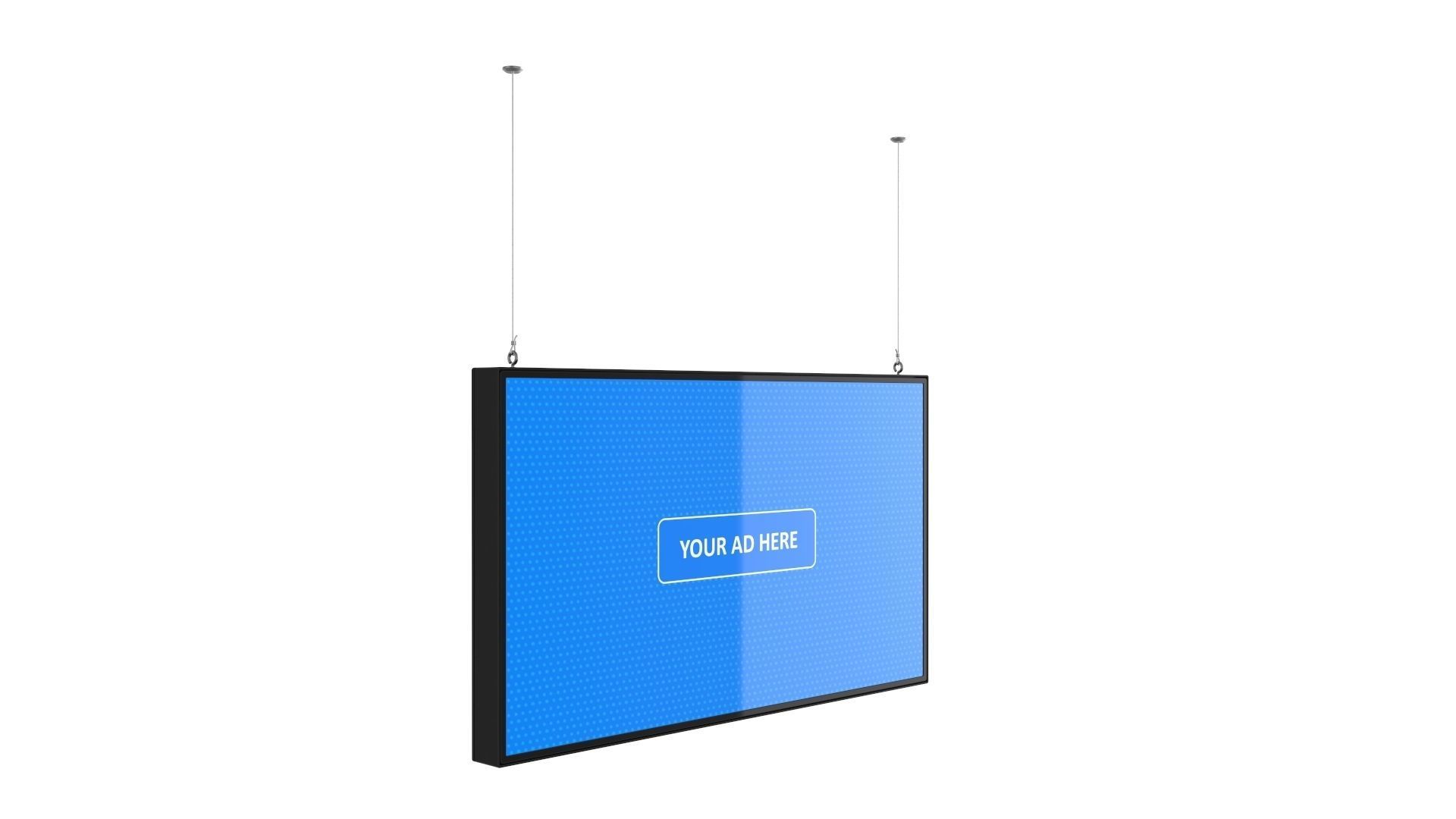 Digital Panel Horizontal 43 Inch 3D model_2