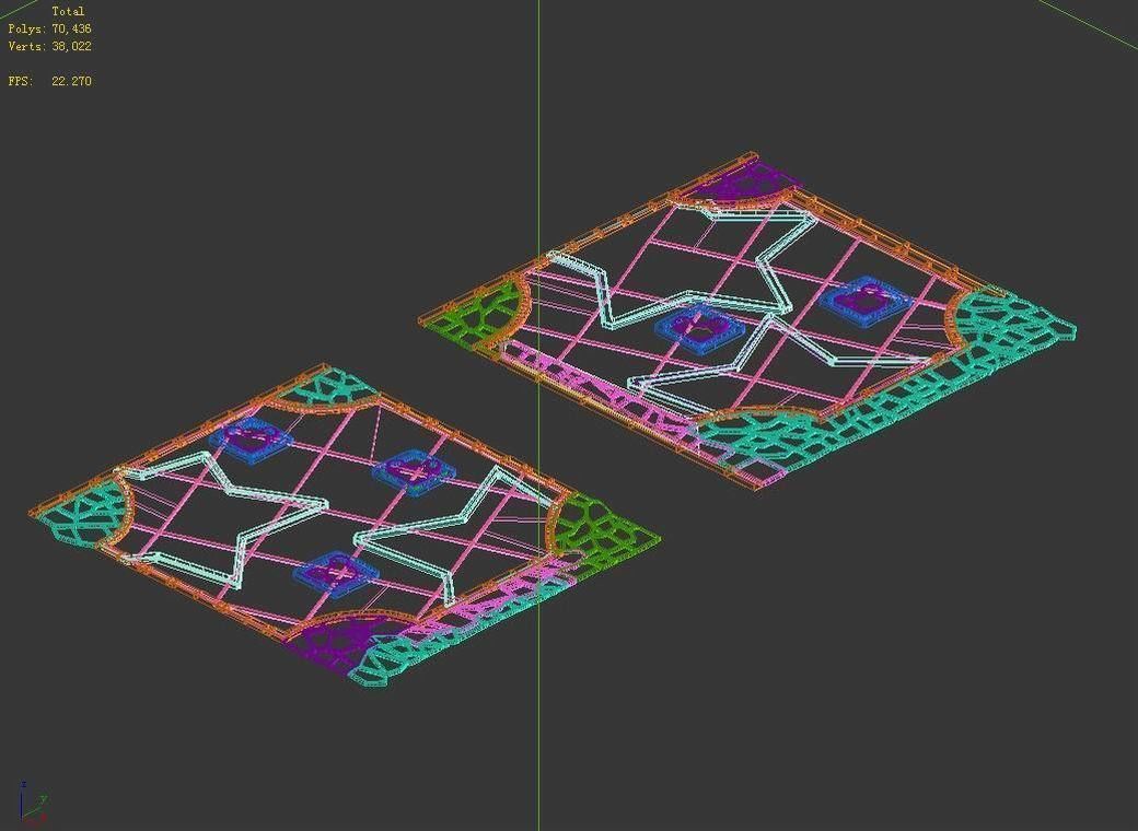 Disney main city - ground 31 3D model_2