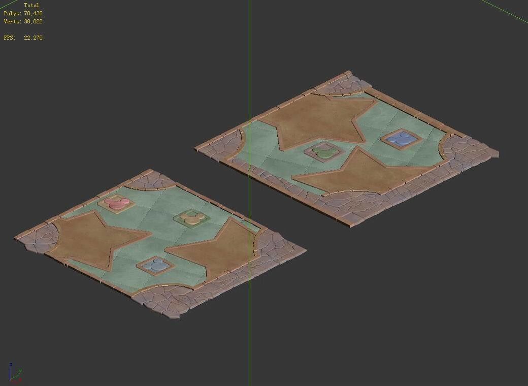 Disney main city - ground 31 3D model_3