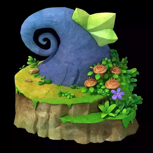 Disney main city - deformed stone 02