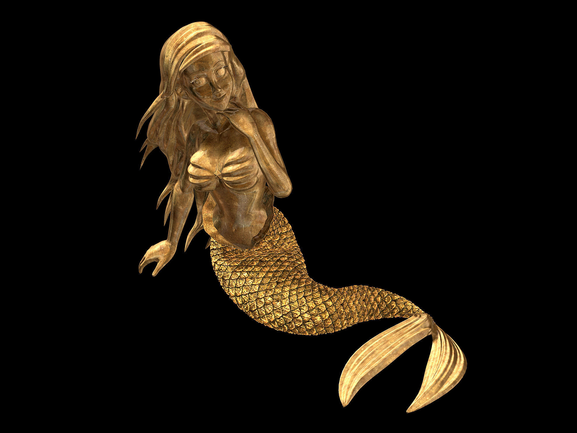 Disney main city - Mermaid 066 3D model_1