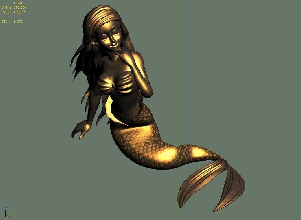 Disney main city - Mermaid 066 3D model_4