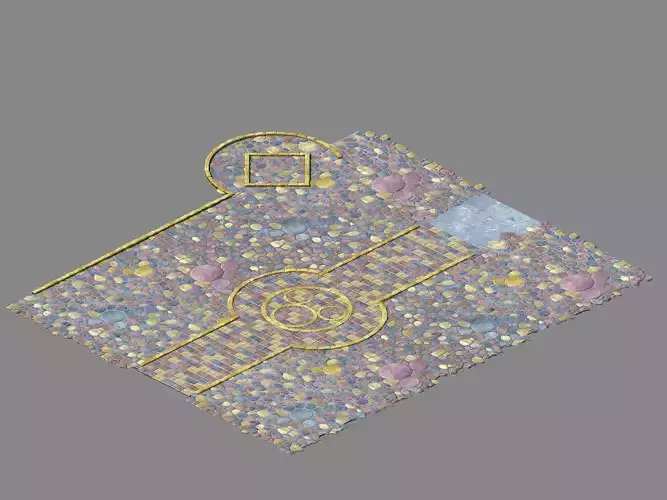 Disney main city - stone floor 03