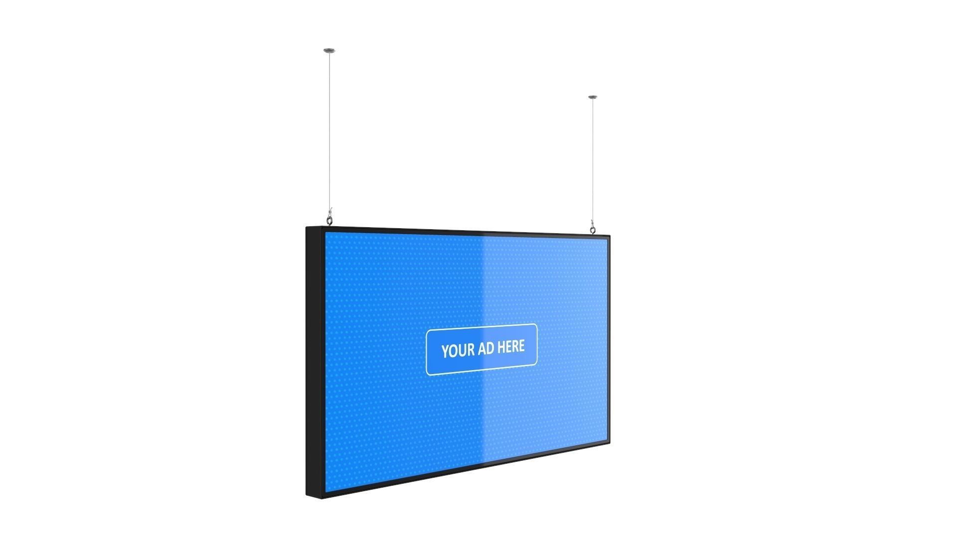 Digital Panel Horizontal 49 Inch 3D model_2