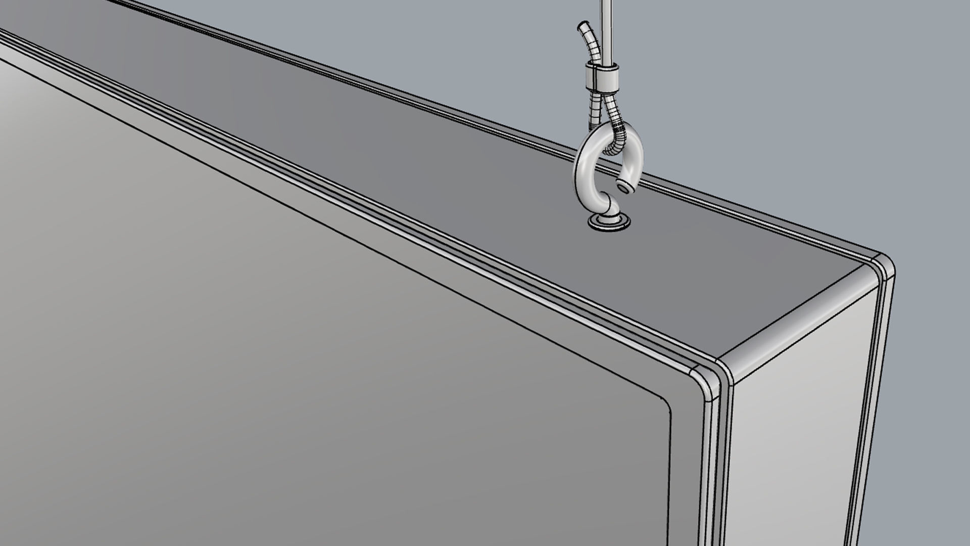 Digital Panel Horizontal 49 Inch 3D model_14