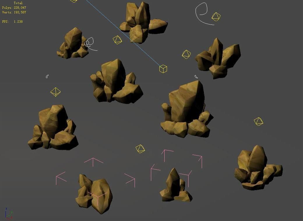 Disney main city - Stone 03 3D model_4